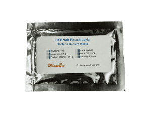 LB Broth Pouch, Agar - Powder 25x1 L